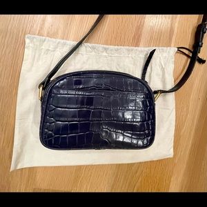 J Crew Camera Croc cross body bag